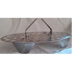 Communion Tray Stainless Steel 40 hole       (**NEW**)
